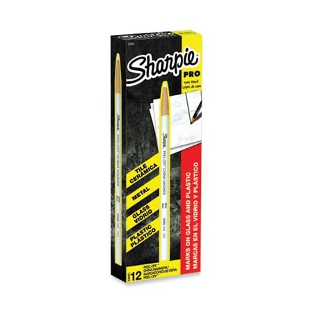 Dymo Sharpie, Peel-Off China Markers, White, Dozen 2060